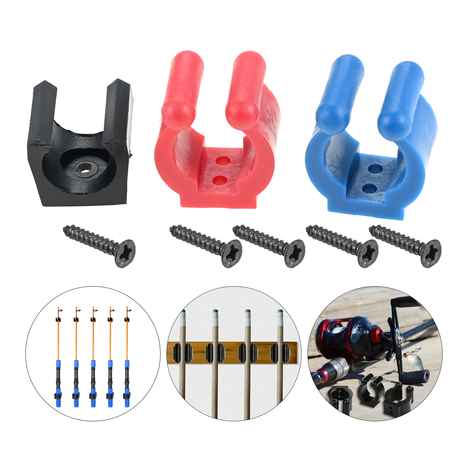 Drain Pipe Clip - 10pcs Multi-functional Fishing Pole Holder Clip