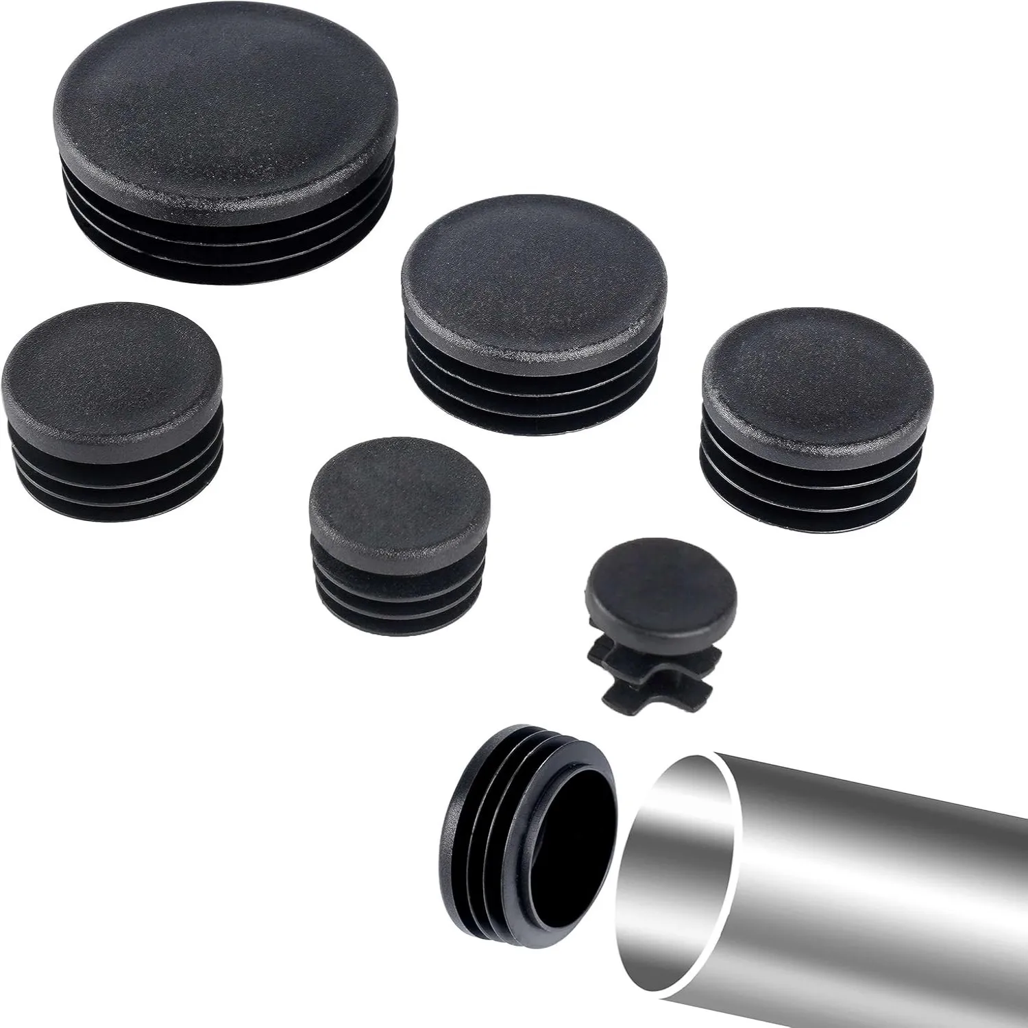 Black Round Pipe Plug 10-60mm  - Plastic Pipe Clip recensione e prezzo