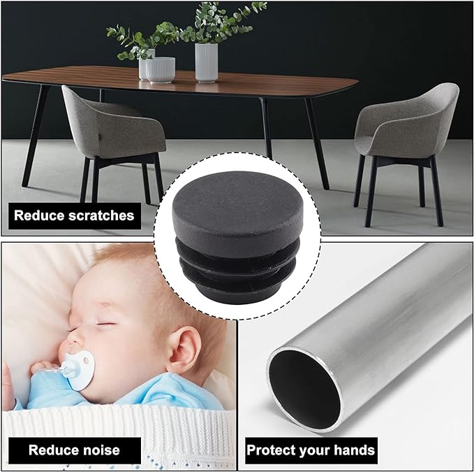 8 PCS Black Round Plastic Blan - Plastic Pipe Clip recensione e prezzo