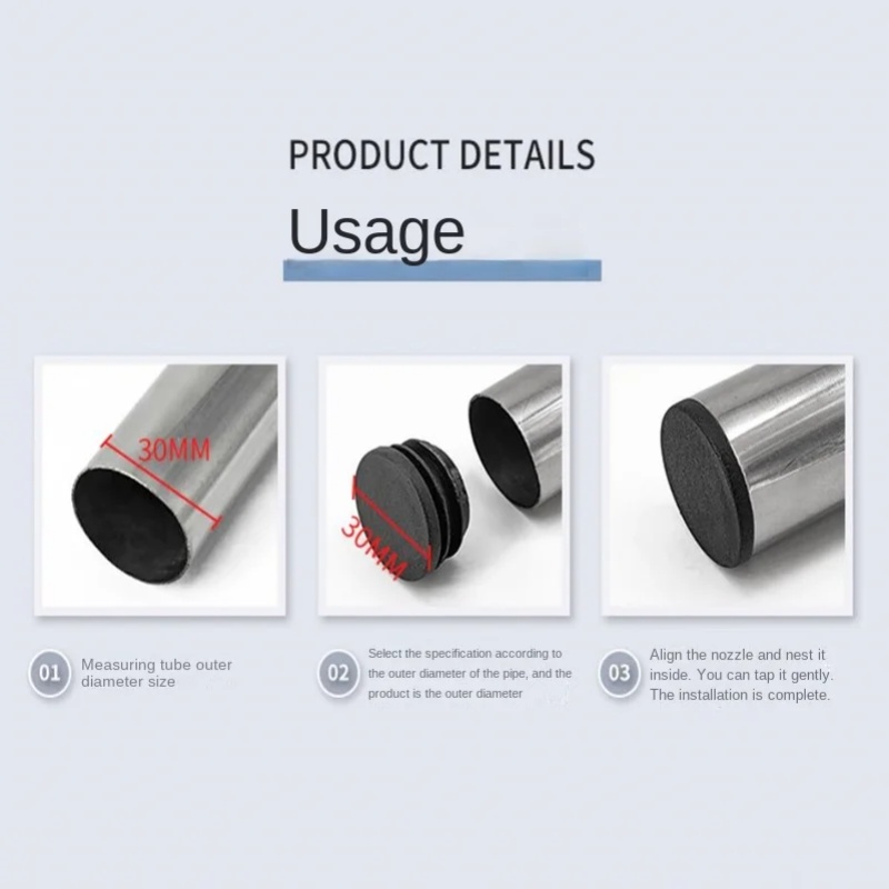 8 PCS Black Round Plastic Blan - Plastic Pipe Clip recensione e prezzo
