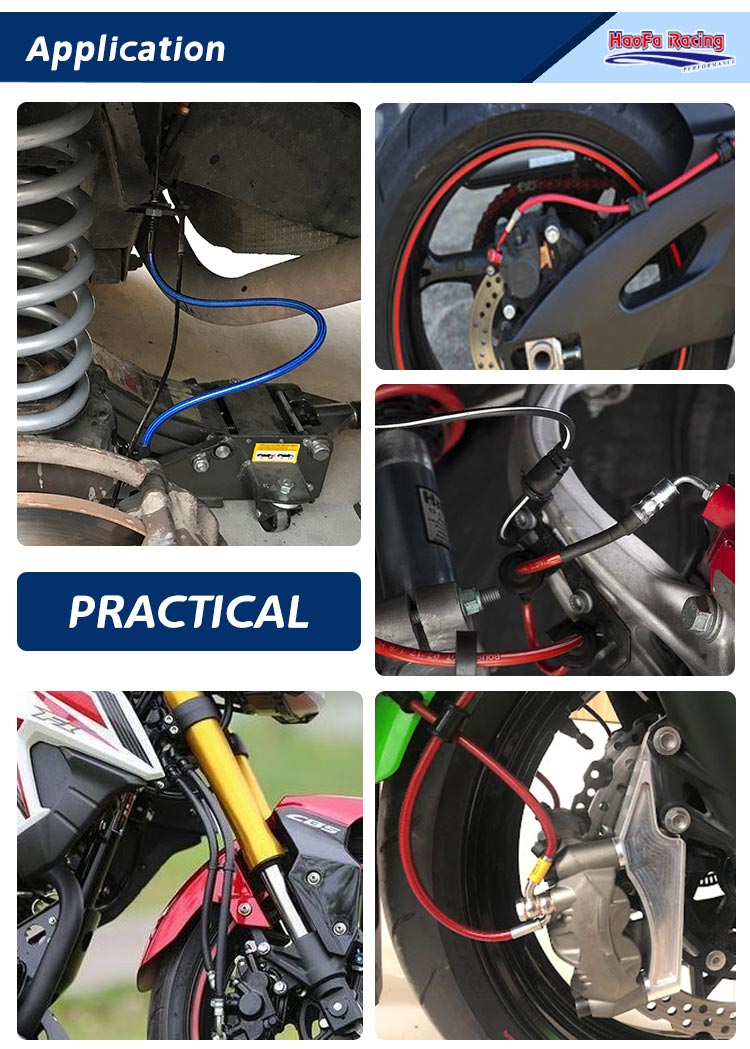 AN3 Motorcycle PTFE Brake Line - Flexible Hose Braided recensione e prezzo