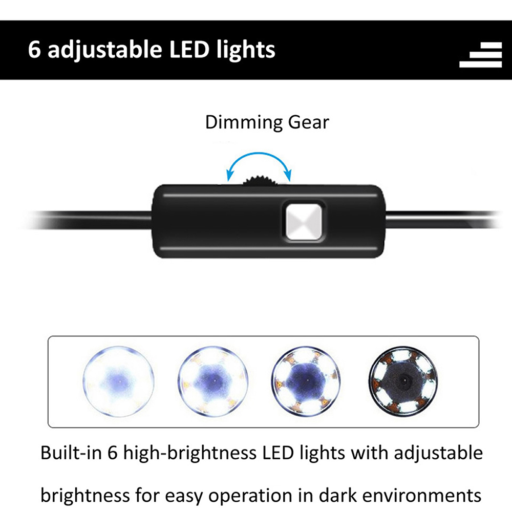 6 LED Light 7mm 1M  Endoscope  - Drain Snake Flexible recensione e prezzo