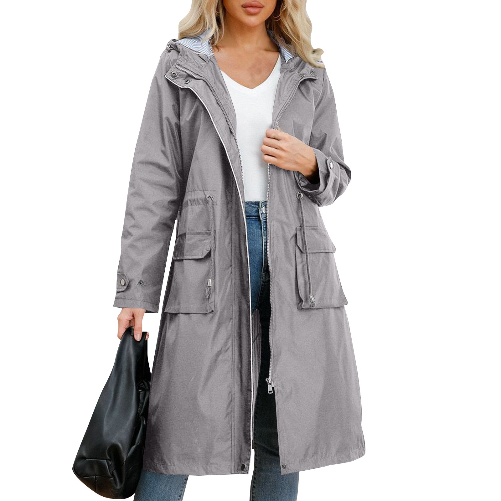 Women's Chic Hooded Long Sleev - Pipe Bending Spring recensione e prezzo