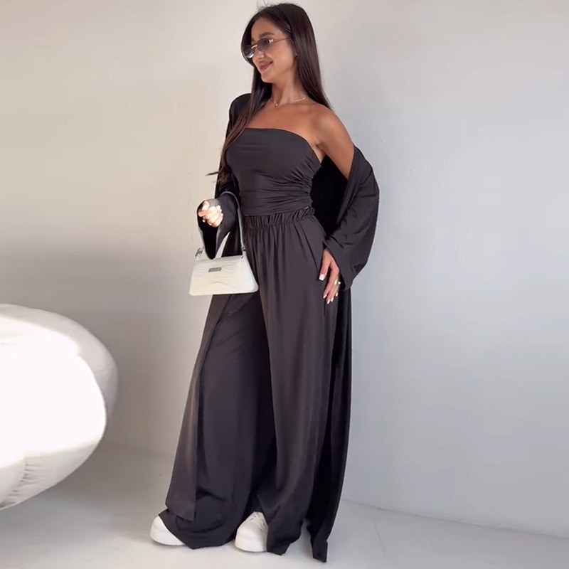 Pants Sets Women Solid Color L - Pipe Bending Spring recensione e prezzo