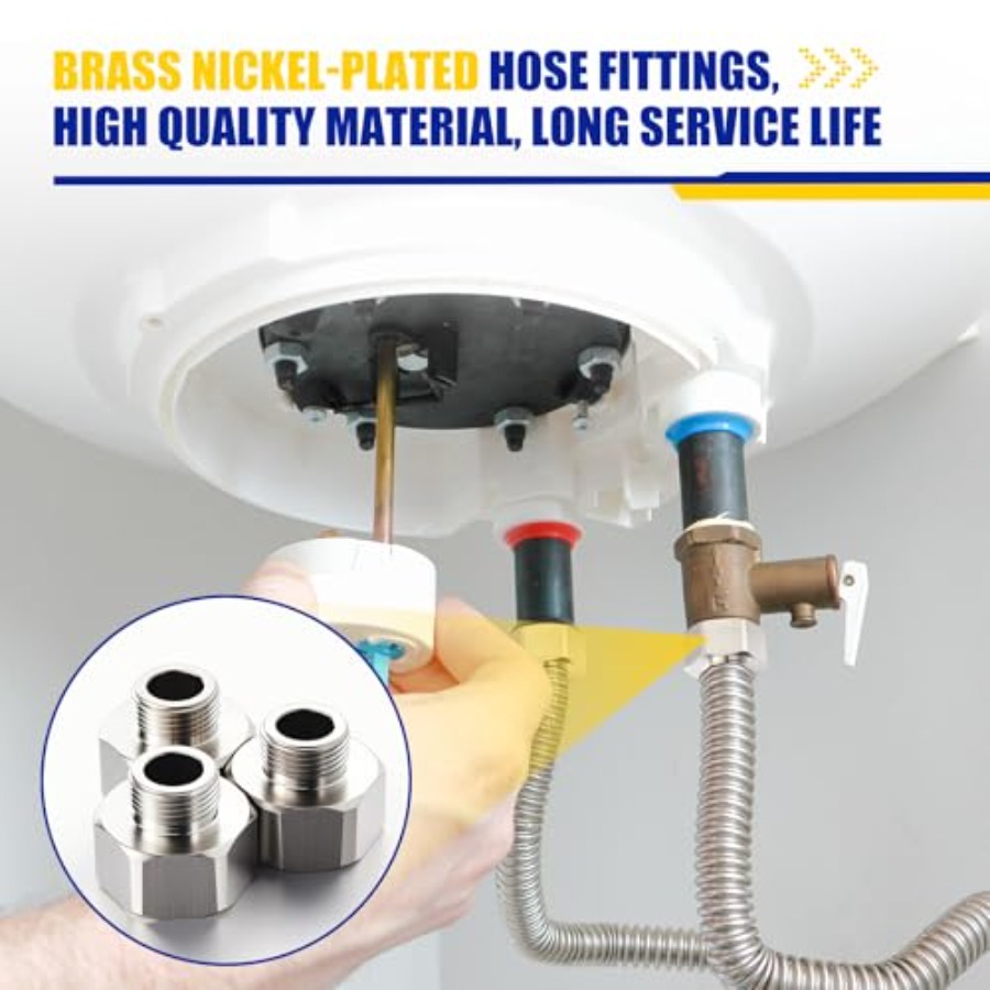 8 Pcs Brass Water Line Adapter - Compression Fitting Brass recensione e prezzo