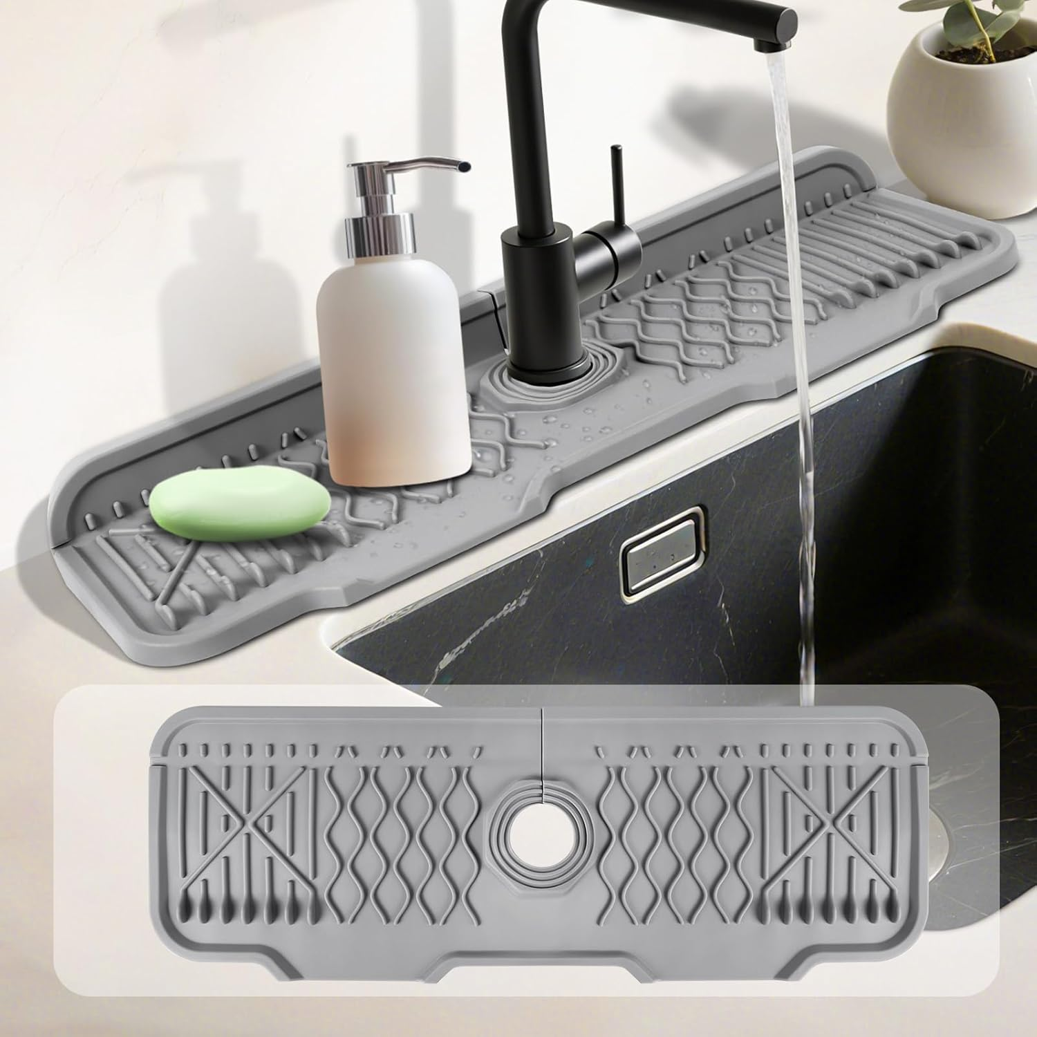 Kitchen sink splash guard, sil - Silicone Tap Washer recensione e prezzo