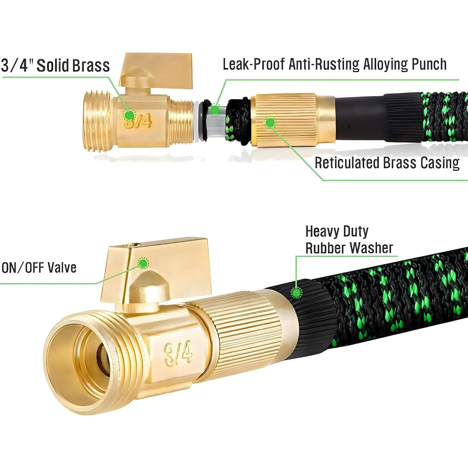 Non-Expandable Garden Hose wit - Flexible Hose Braided recensione e prezzo