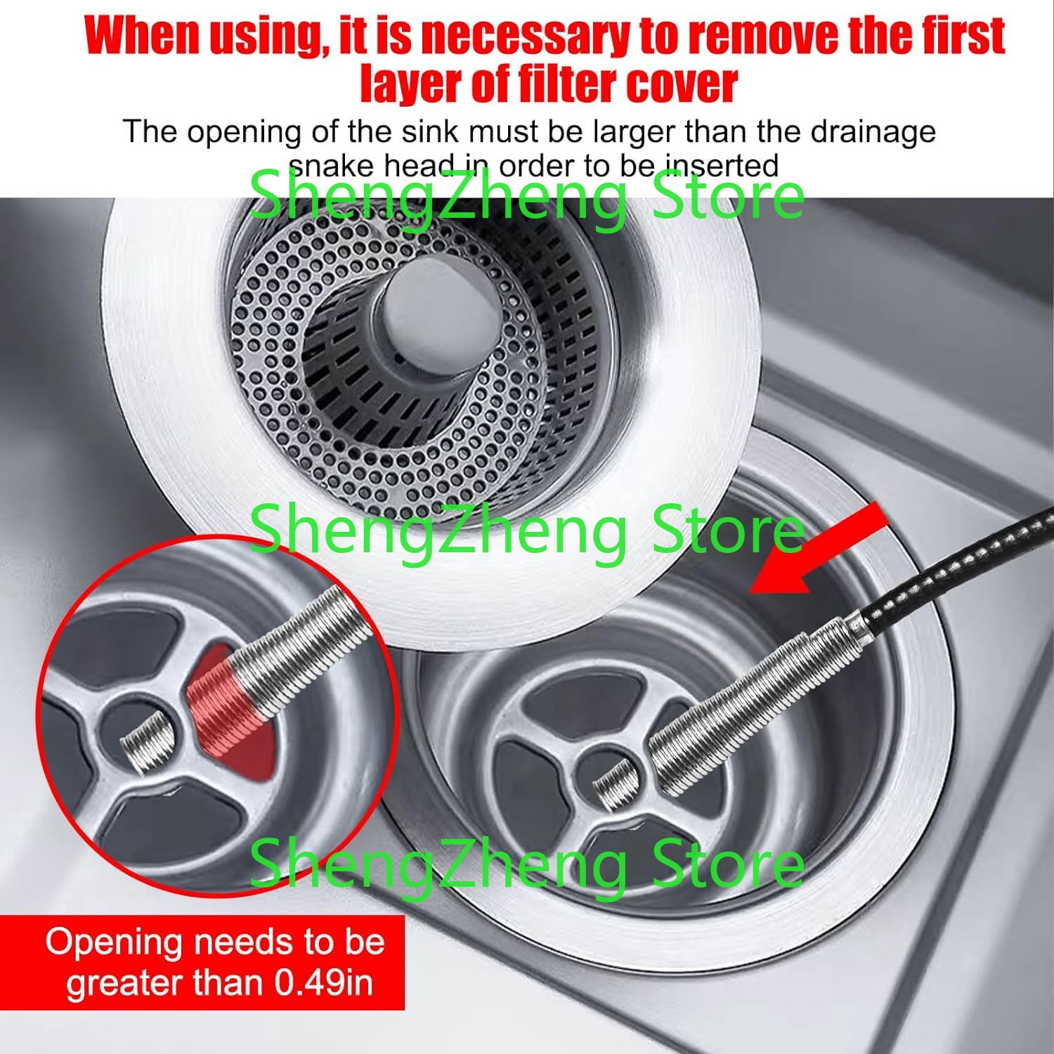 1Pcs Drain Snake Hair Drain Cl - Drain Snake Flexible recensione e prezzo