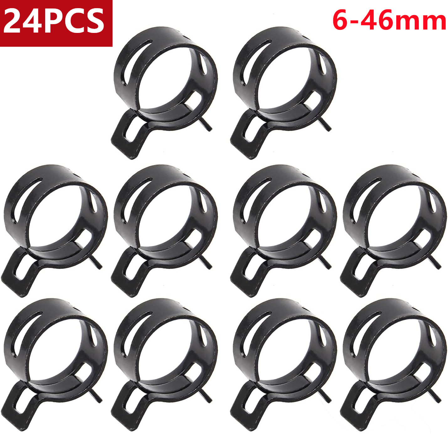 24pcs Hose Spring Clamp Clips  - Drain Pipe Clip recensione e prezzo