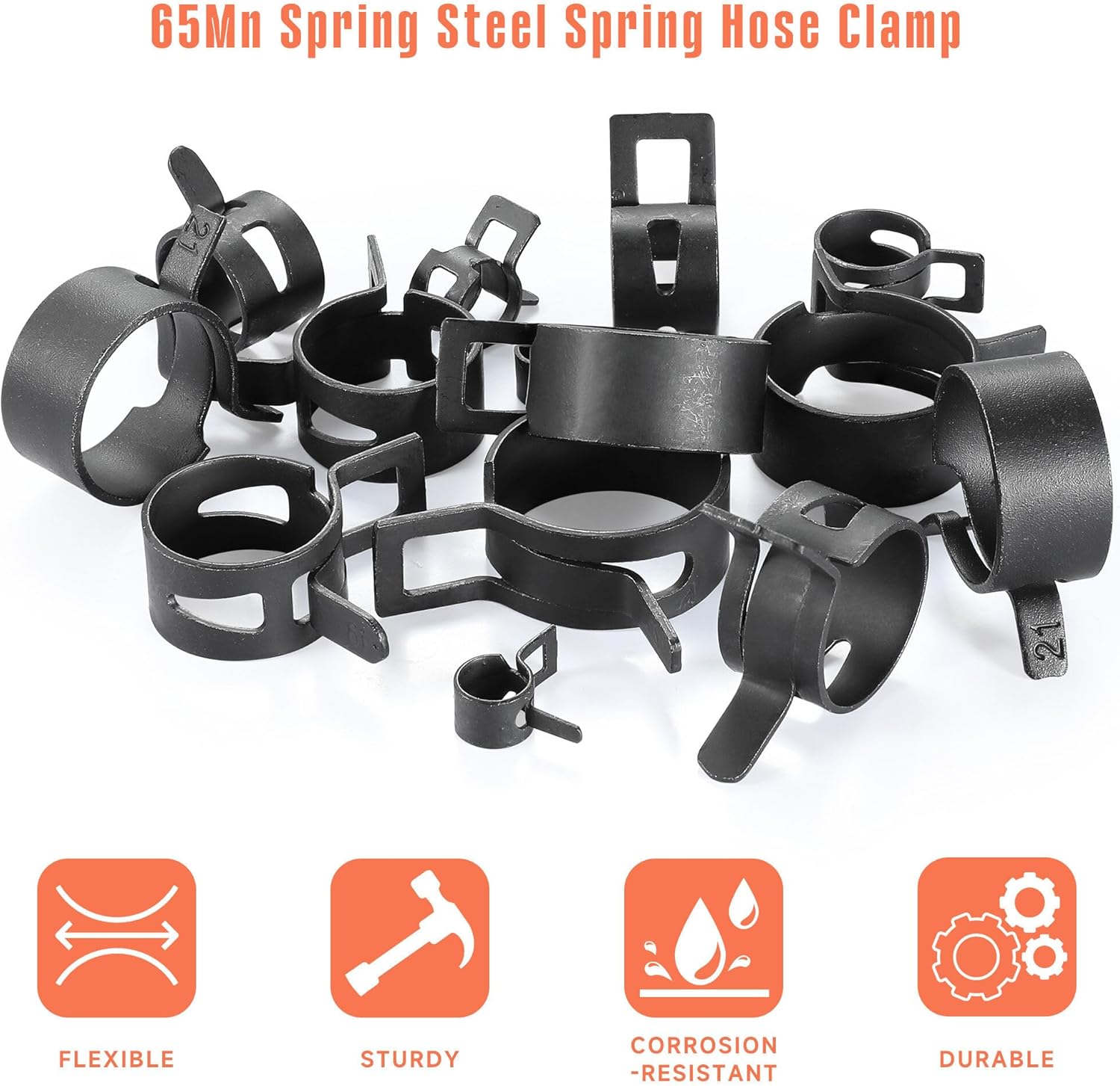 24pcs Hose Spring Clamp Clips  - Drain Pipe Clip recensione e prezzo