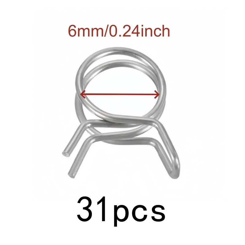 31Pcs 6mm Double Wire Clips, S - Drain Pipe Clip recensione e prezzo