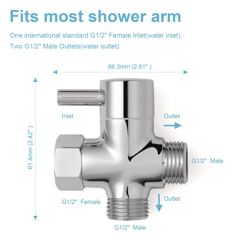 Brass Metal 3 Way Shower Head  - Shower Valve Cartridge recensione e prezzo