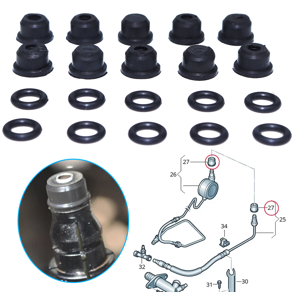 For Fiat Ulysse Peugeot 806 19 - Plastic Pipe Clip recensione e prezzo