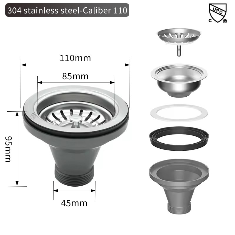 Sink Filter American Cup Kitch - Overflow Pipe Clip recensione e prezzo
