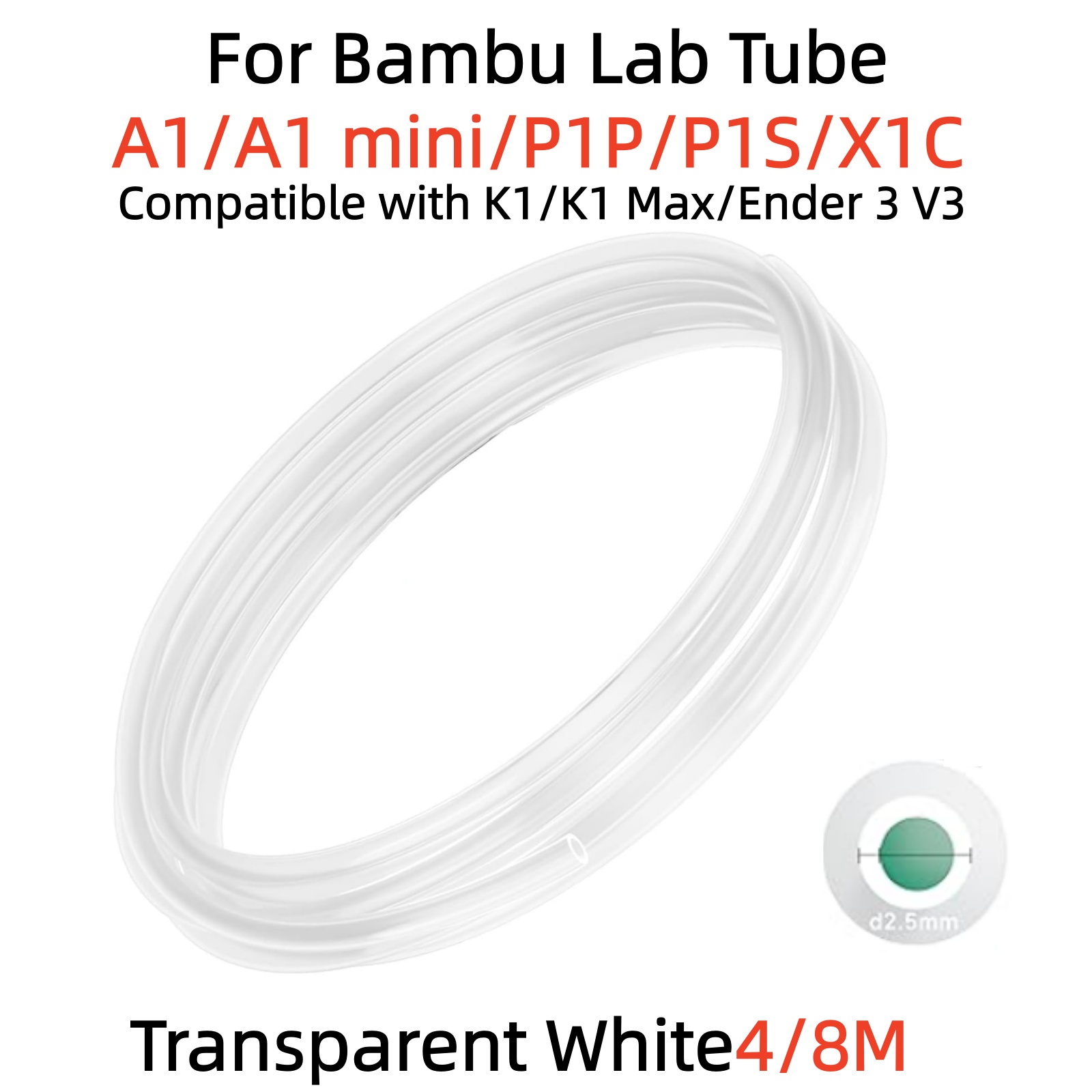 For Bambu Lab Ptfe Tube P1P AM - Ptfe Tape Thread recensione e prezzo