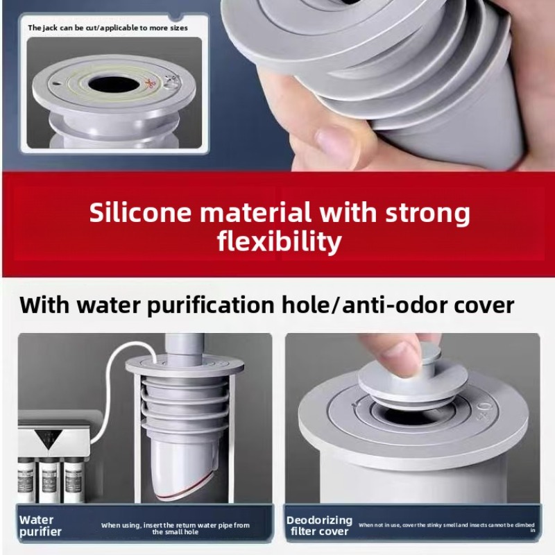 Sink Plug Sewer Pipe Sealing R - Drain Pipe Clip recensione e prezzo